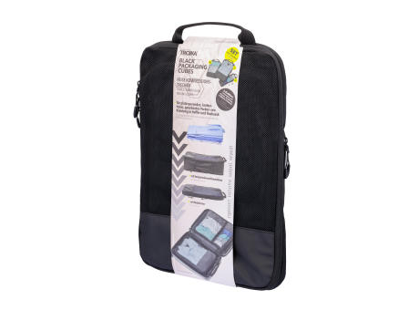 Product image TROIKA Reise-Kompressionstaschen Set TROIKA BLACK PACKING CUBES bedrucken