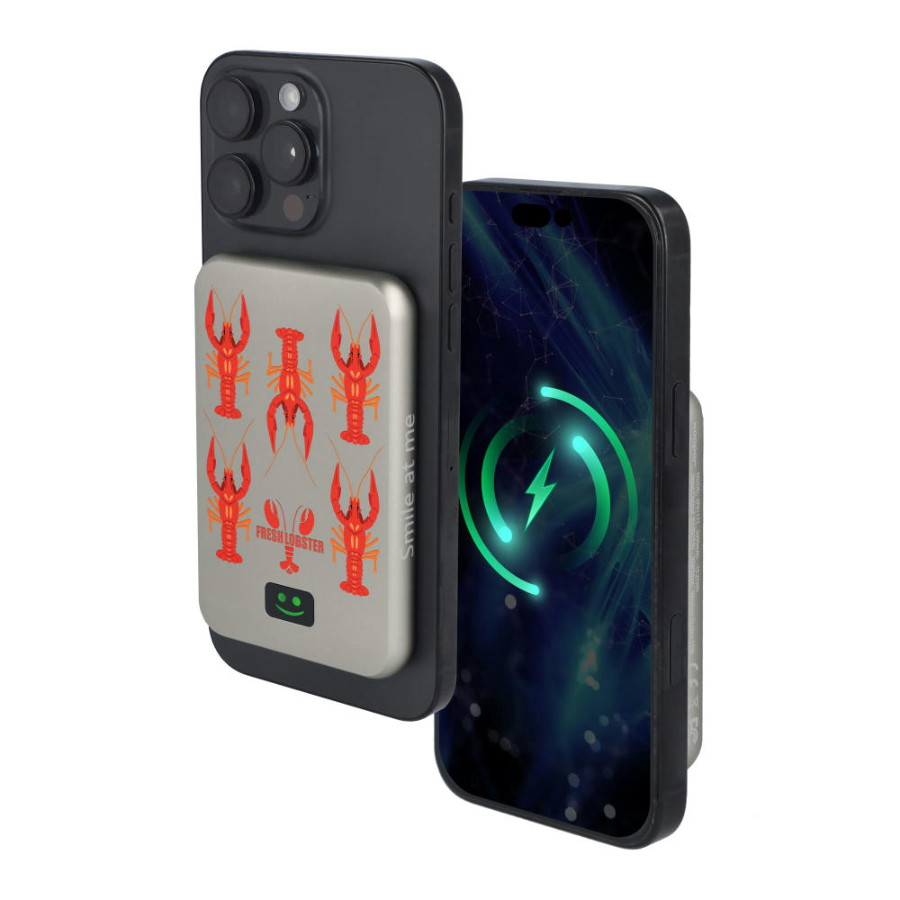 Xoopar Smile Wireless Mirror Powerbank Kompatibel mit MagSafe 5000 mAh Werbeartikel