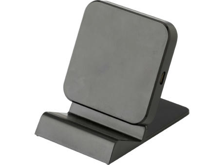 Drahtloses Ladegerät aus Kunststoff James Werbeartikel