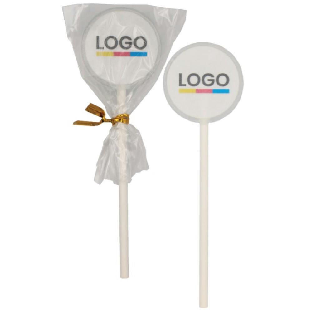 Product image Lolli mit Erdbeergeschmack klein Werbeartikel