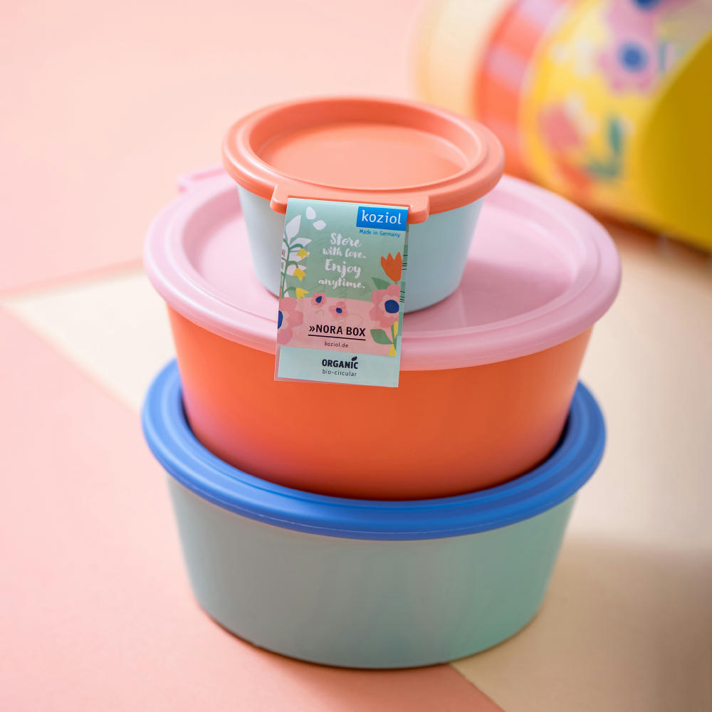 Koziol NORA BOX 1,3l Schale 1,3l mit Deckel Werbeartikel