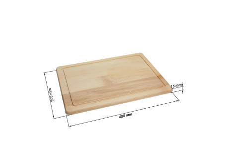 Schneidbrett "Woody" Rechteck, groß Werbeartikel