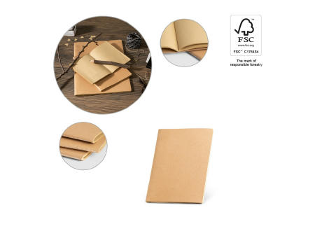 ALCOTT A6. Notizbuch mit Hardcover aus Karton (250 g/m²) und unbedruckte Seiten bedrucken