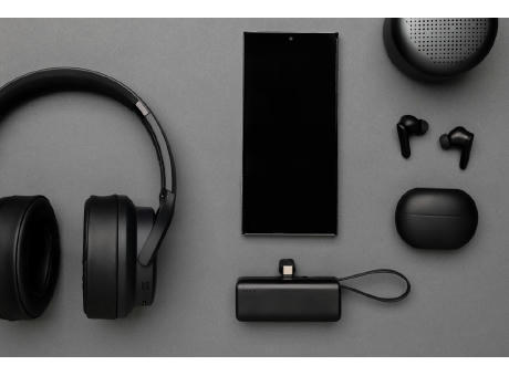 Powerlink 3000mah Powerbank aus RCS rPlastic mit USB-C Kabel bedrucken