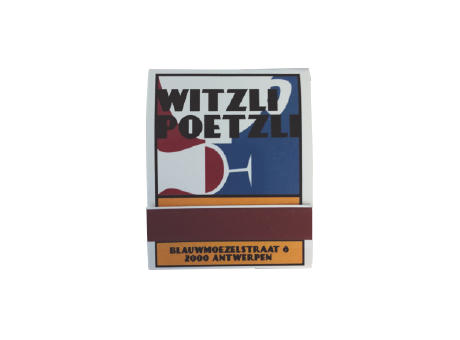 Product image Streichholzmäppchen mit 20 großen Streichhölzern MATTES Finish und 4-c-Druck Werbeartikel