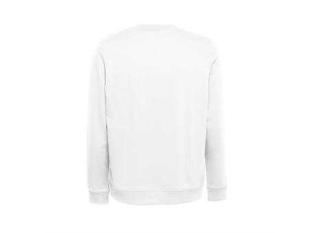 THC COLOMBO WH. Sweatshirt (unisex) aus italienischem Frottee ohne Krempel. Weiße Farbe bedrucken