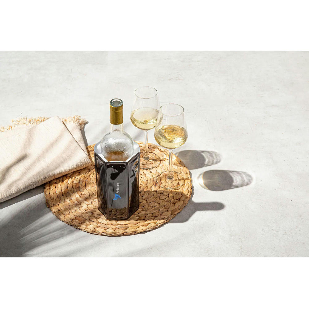 Wine Cooler Sleeve Black Weinkühler Werbeartikel