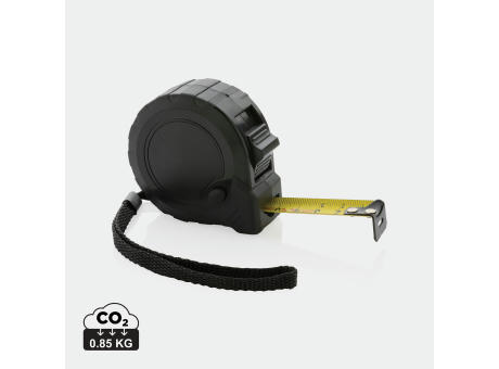 Product image 5m/19mm Maßband mit Stop-Taste aus RCS recycelt. Kunststoff Werbeartikel