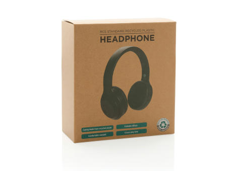 Kopfhörer aus RCS Standard recyceltem Kunststoff Werbeartikel