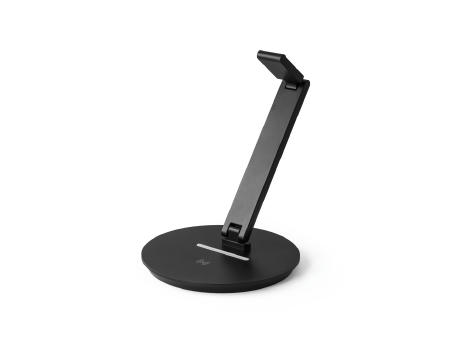 GERST. Kopfhörerhalter aus ABS mit integrierter Wireless-Ladefunktion Werbeartikel