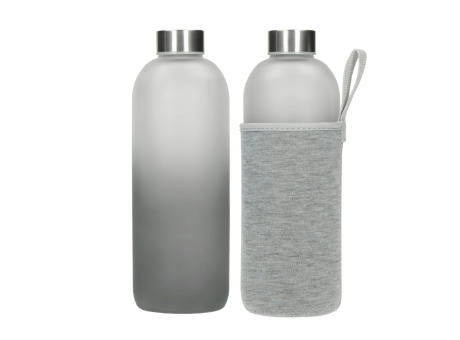 Product image Glasflasche mit Hülle "Iced" 1,0 l bedrucken