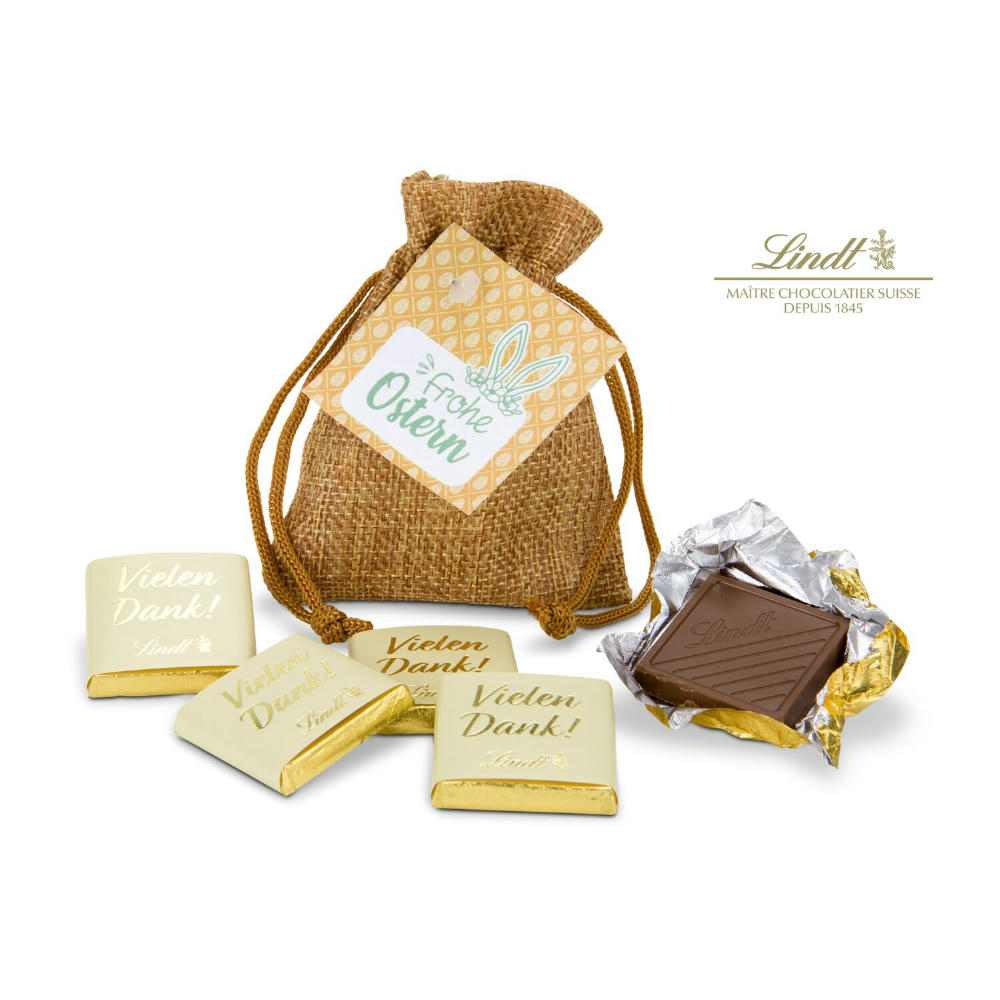 Product image Geschenkset / Präsenteset: Vielen Dank Säckchen Frohe Ostern Werbeartikel