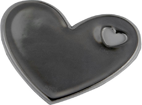 Product image RFX™ S-12 Reflektierender Herz PVC-Aufkleber M Werbeartikel