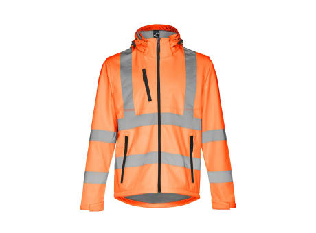 THC ZAGREB WORK. Softshell-Jacke mit hoher Sichtbarkeit (Unisex) Werbeartikel
