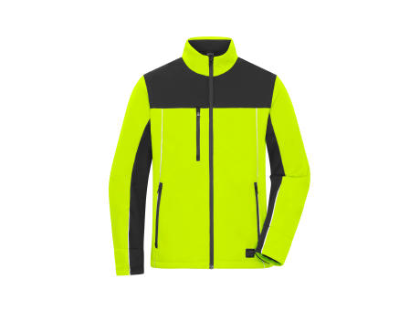Signal-Workwear Softshell-Jacket - Softshelljacke in Signalfarbe Werbeartikel
