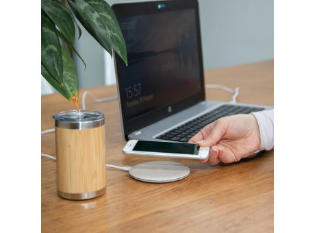 5W Weizenstroh Wireless Charger Werbeartikel