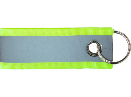 Product image Reflektierender Polyester-Schlüsselanhänger Aliyah Werbeartikel