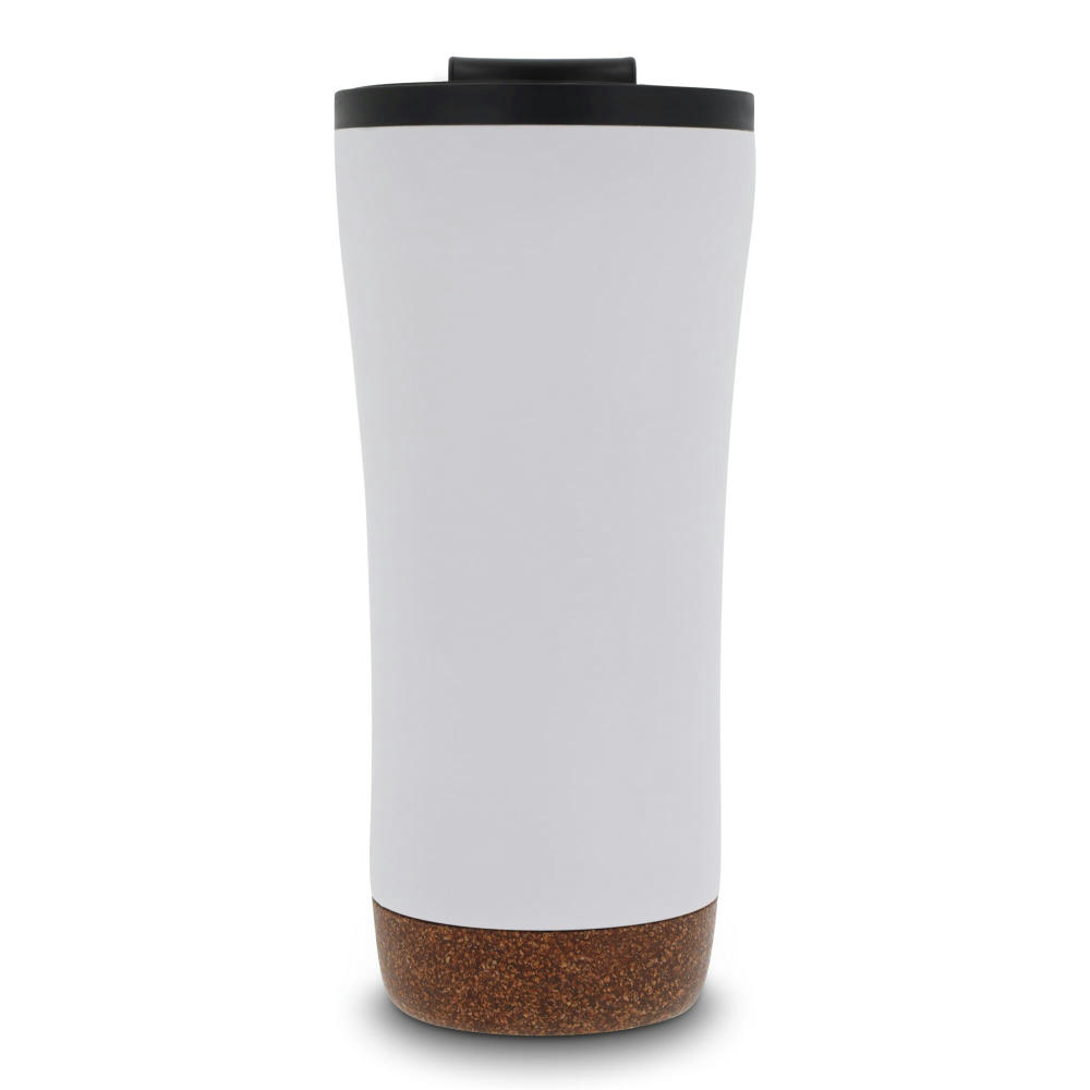 Doppelwandiger Becher mit einem Korkboden 480ml Werbeartikel