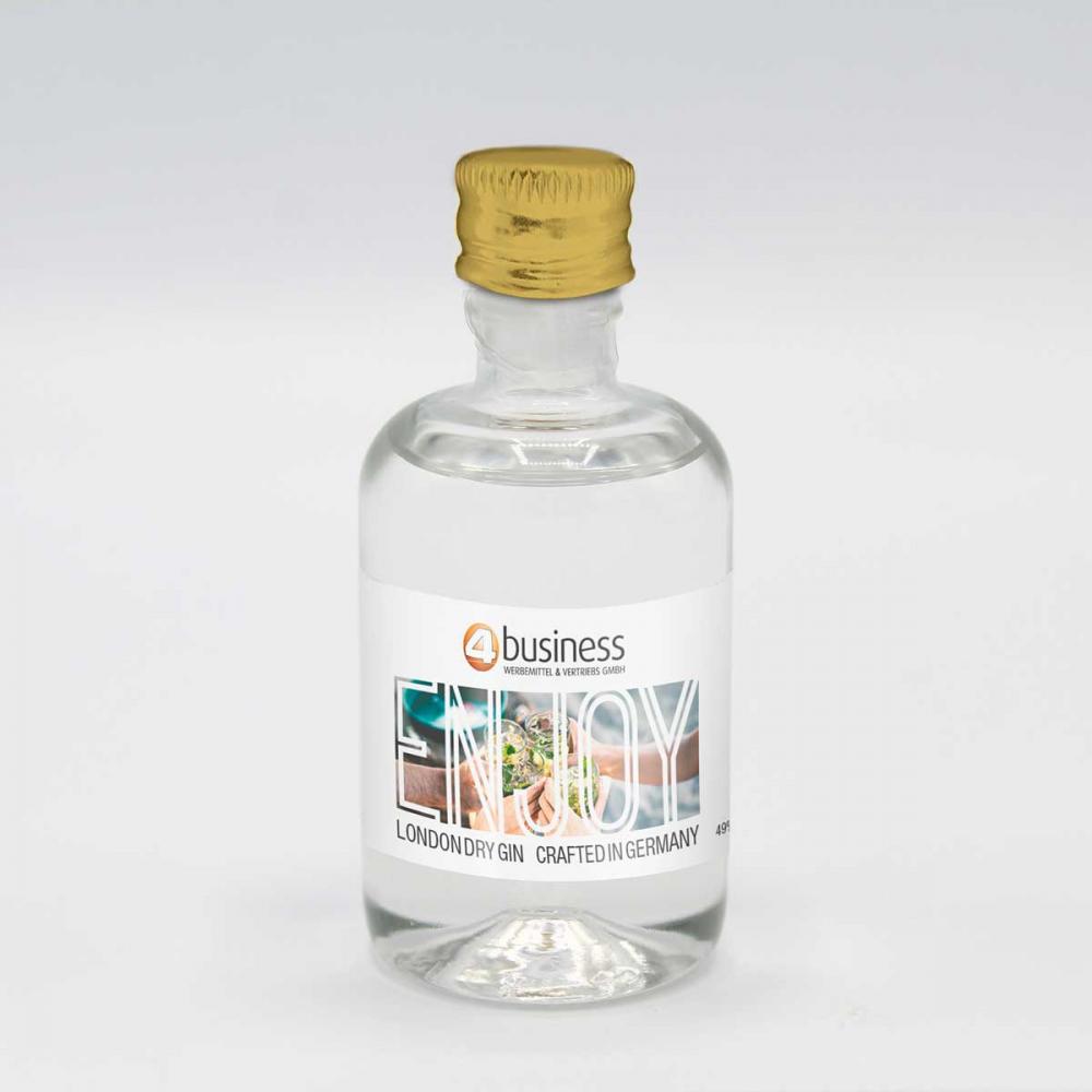 Premium London Dry Gin 50 ml | individuelles 4c-Label Werbeartikel