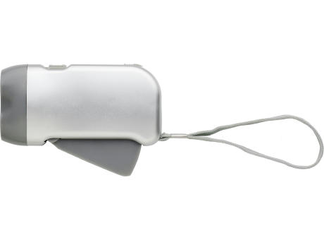 LED-Dynamotaschenlampe aus Kunststoff Tristan Werbeartikel