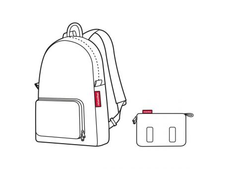 Product image mini maxi rucksack black bedrucken