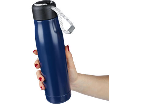 Doppelwandige Trinkflasche aus recyceltem Edelstahl (500 ml) Solene Werbeartikel