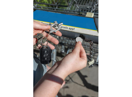 Product image 3-in-1 Schlüsselring aus RCS rec. Zinklegierung bedrucken