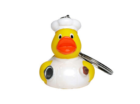 Schlüsselanhänger Ente Koch bedrucken