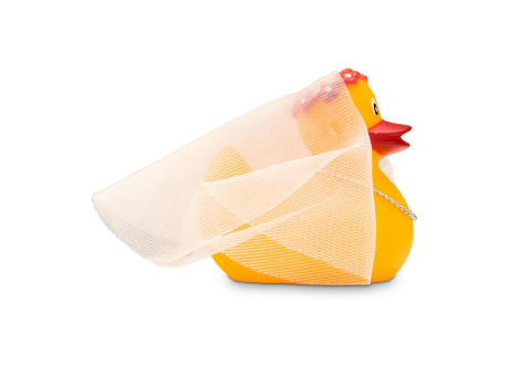 Werbeente Bonnie Braut Mini, ca. 6 cm Werbeartikel