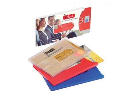 Kreditkartenhülle, starr bedrucken