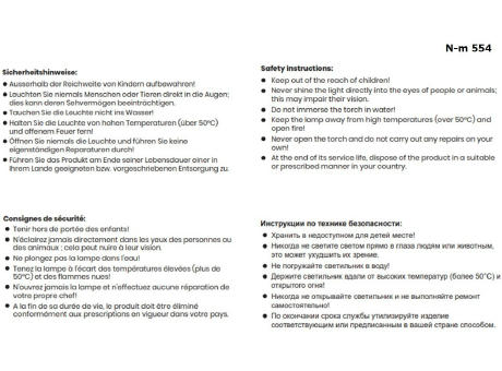 Lichtstarke Taschenlampe mit wiederaufladbarem Akku Werbeartikel