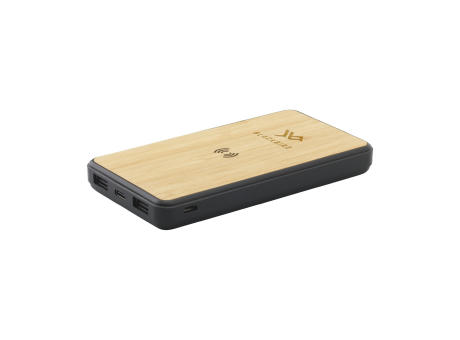 Boru Bamboo RCS Recycled ABS Powerbank Wireless Charger bedrucken