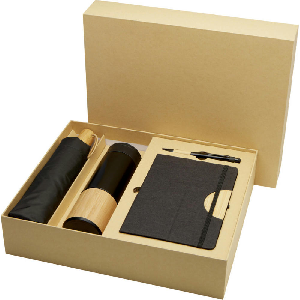 Laura A5 Hardcover Notizbuch und Kugelschreiber Set (schwarze Mine) Werbeartikel