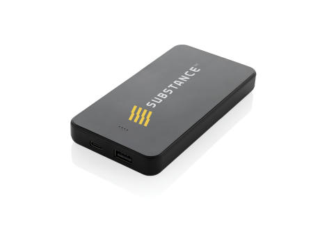 Boostcore 10.000mAh Powerbank aus RCS rec. Kunststoff bedrucken