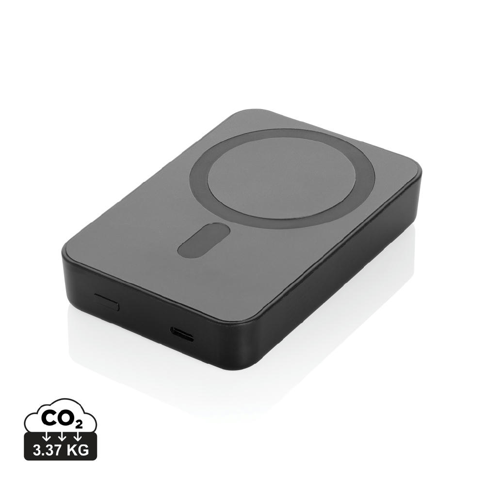 Product image Amporia 10.000mAh magnetische Powerbank aus RCS rec. ABS Werbeartikel