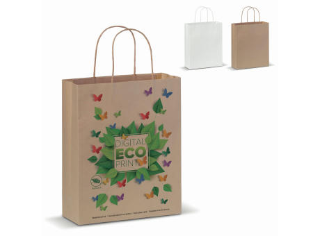 Product image Kraftpapiertüte 90g/m² 22x10x31cm bedrucken