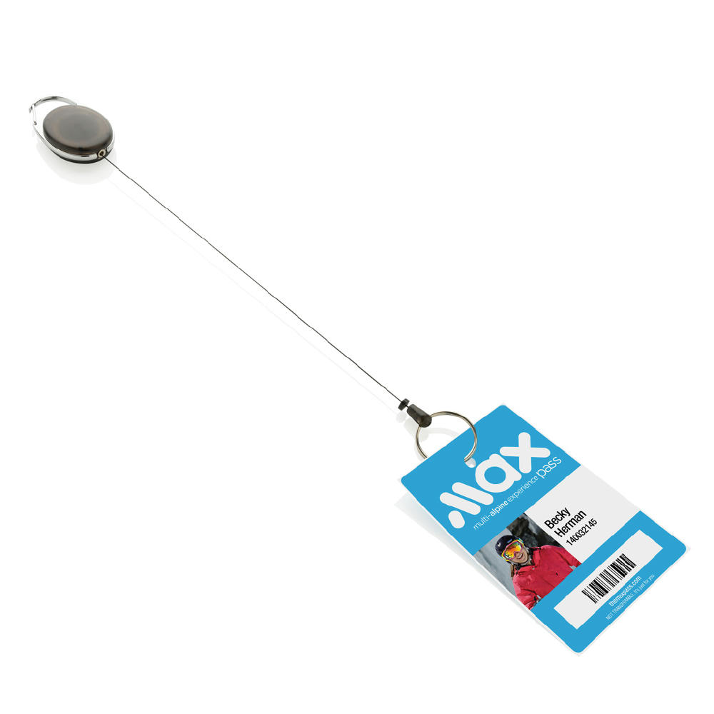 Roller-Clip-Schlüsselanhänger aus RCS recyceltem ABS Werbeartikel