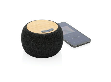 5W Lautsprecher aus RCS rPlastik/PET & Bambus Werbeartikel