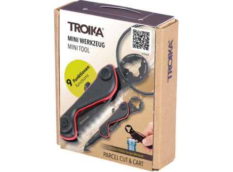TROIKA Mini-Werkzeug PARCEL CUT & CART Werbeartikel