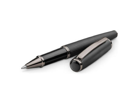 IMPERIO. Kugelschreiber- und Rollerset aus Metall mit Drehmechanik Werbeartikel