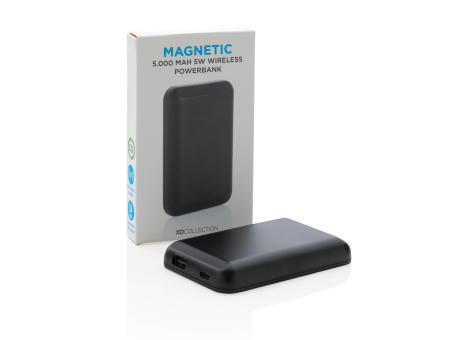 Magnetische 5.000 mAh Wireless Powerbank bedrucken