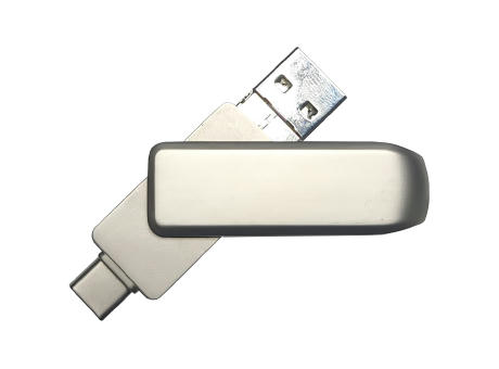 Product image USB-Stick 4in1 OTG 02 USB 3.0 Flash Disk 8 GB Silber bedrucken