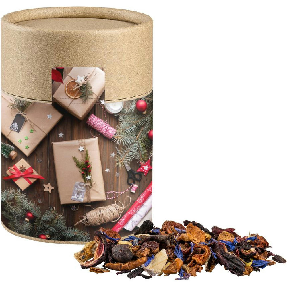 Product image Christkindl Tee, ca. 50g, Kraftpapierdose Midi Werbeartikel