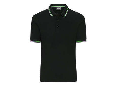 Men's Polo - Klassisches Polo mit Kontraststreifen an Kragen und Armbündchen in Piqué-Qualität bedrucken
