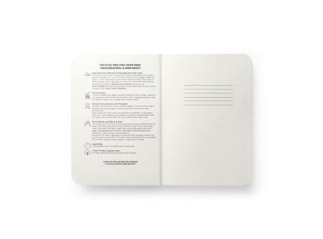 COFFEEPAD SEMI-RIGID. Notizbuch A5 mit semi-flexiblem Cover aus Kaffeeschalenverwertung (65%) bedrucken