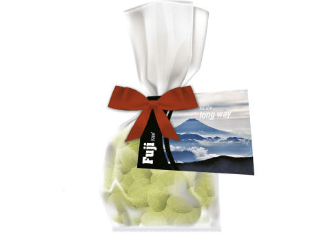Product image Erdnüsse Wasabi, ca. 25g, Express Flachbeutel mit Schleife mit Werbekarte Werbeartikel