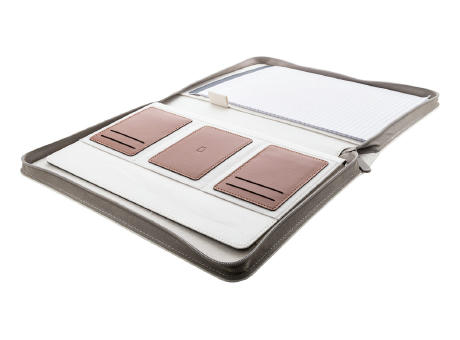 Dokumentenmappe aus recyceltem Canvas Carbasa Zip Werbeartikel