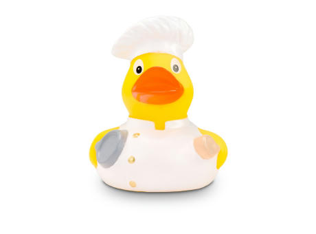 Werbeente Bruno Bratpfanne Weiß Werbeartikel