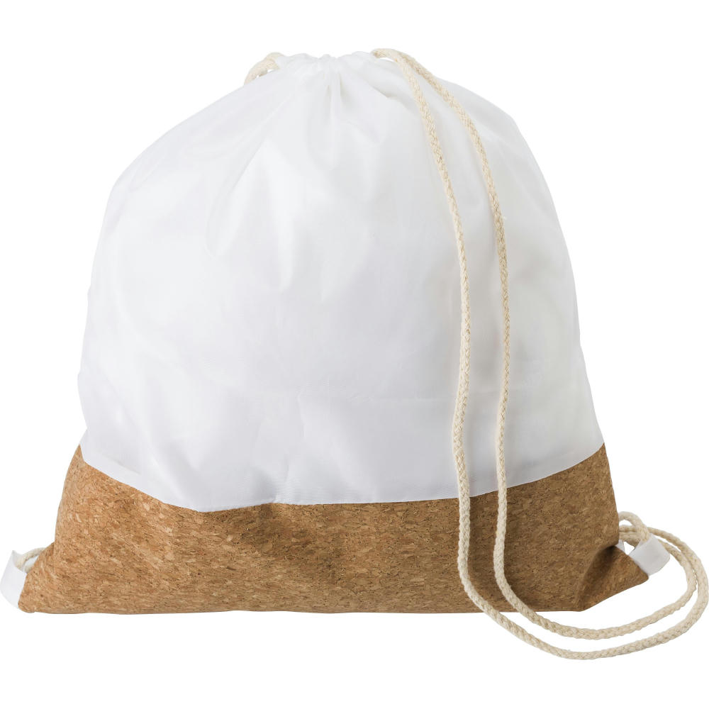 Product image Rucksack aus rPET und Kork mit Kordelzug Elodie Werbeartikel