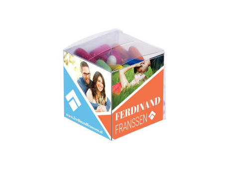 Product image Transparente Würfel mit Lakritzstäbchen Werbeartikel